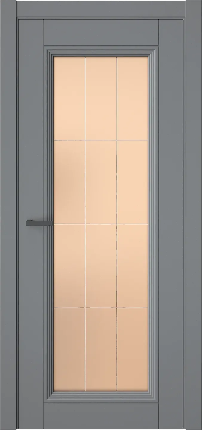 Межкомнатная дверь DEMISS&amp;nbsp2 — Альпийская ночь Стекло-2-бронза(Сатинат)
