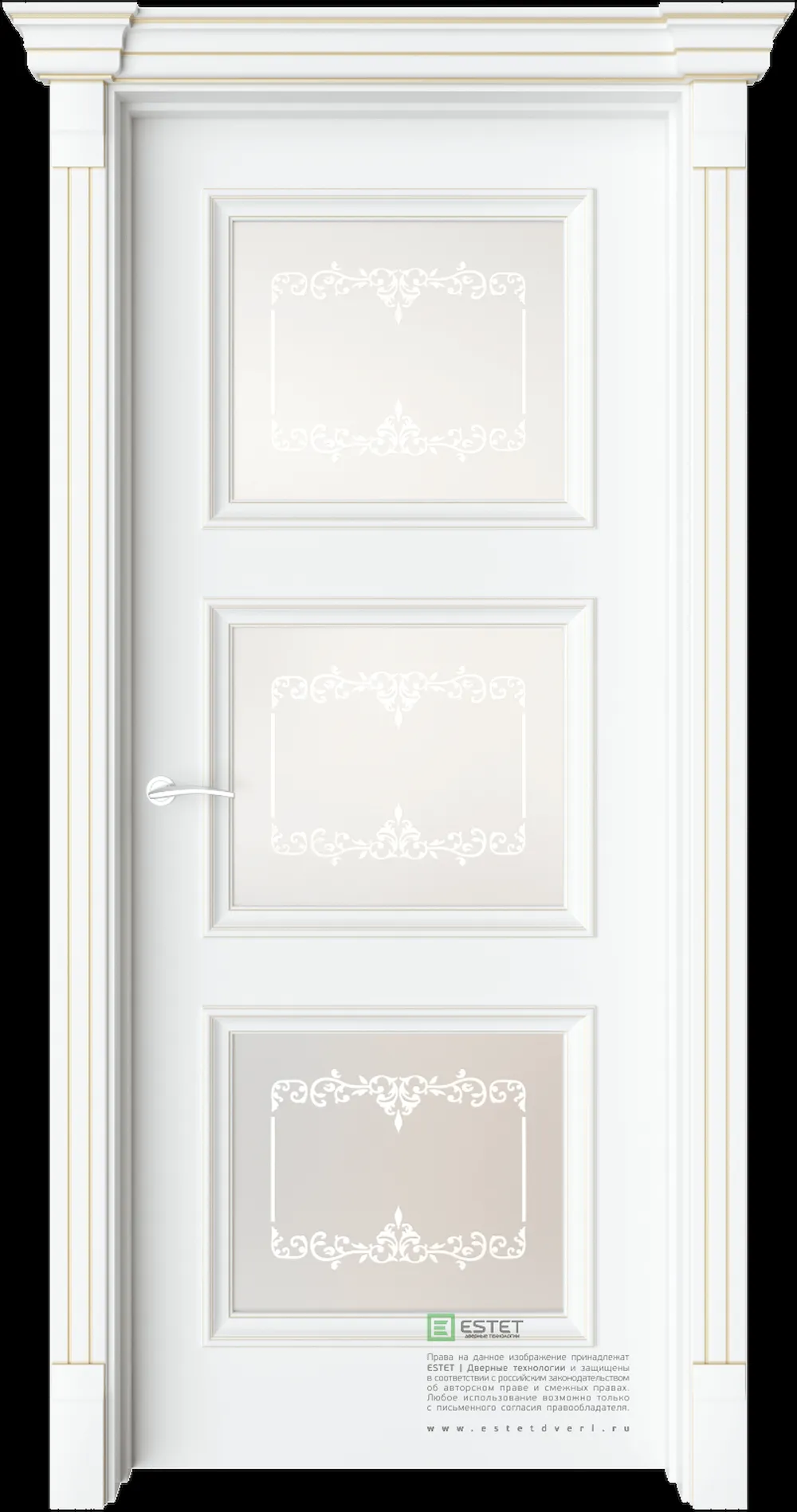Межкомнатная дверь GE12 — C10 soft beliy GP white 4