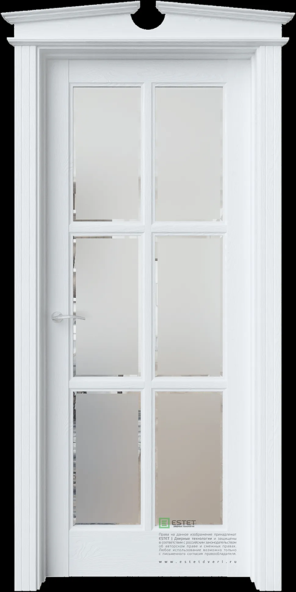 Межкомнатная дверь S12 — Ясень винтер white satin facet