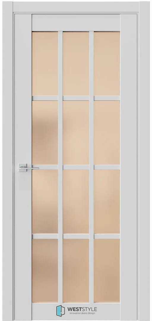 Межкомнатная дверь ZEST EMLAYER 21 — Стекло сатинат бронза