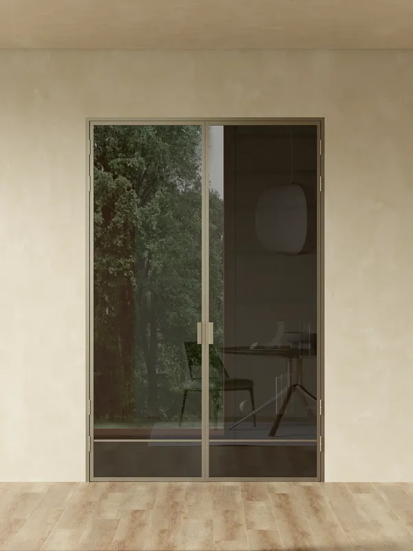 Распашная алюминиевая перегородка Minoli 8